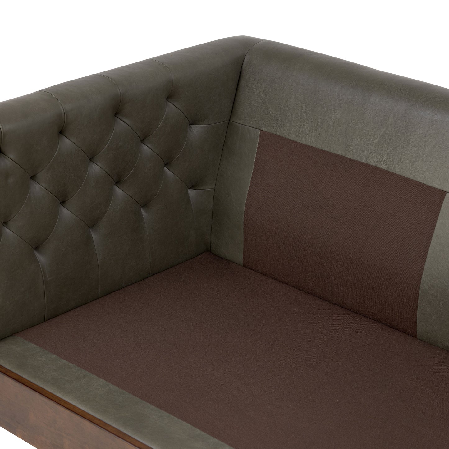 Atlas 88" Leather Sofa | Olivine Green
