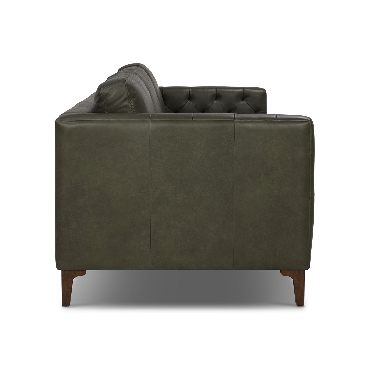 Atlas 88" Leather Sofa | Olivine Green