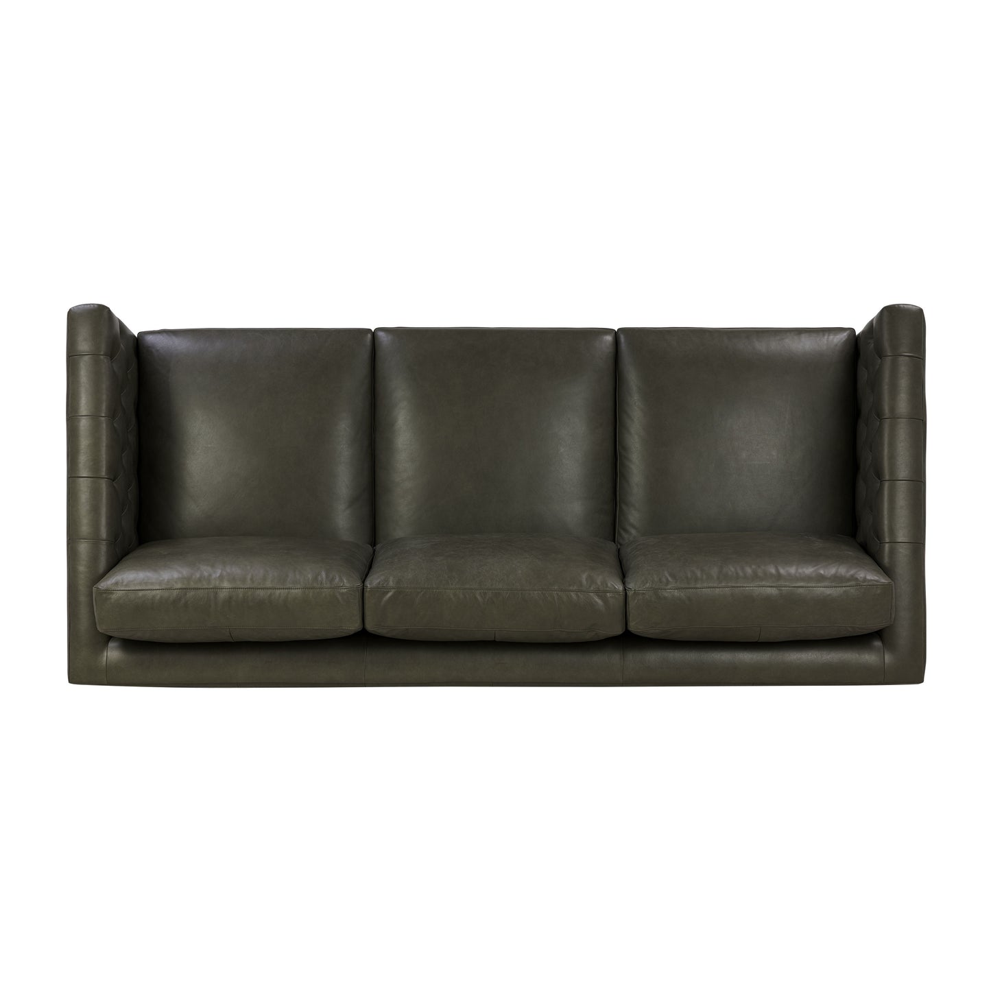 Atlas 88" Leather Sofa | Olivine Green