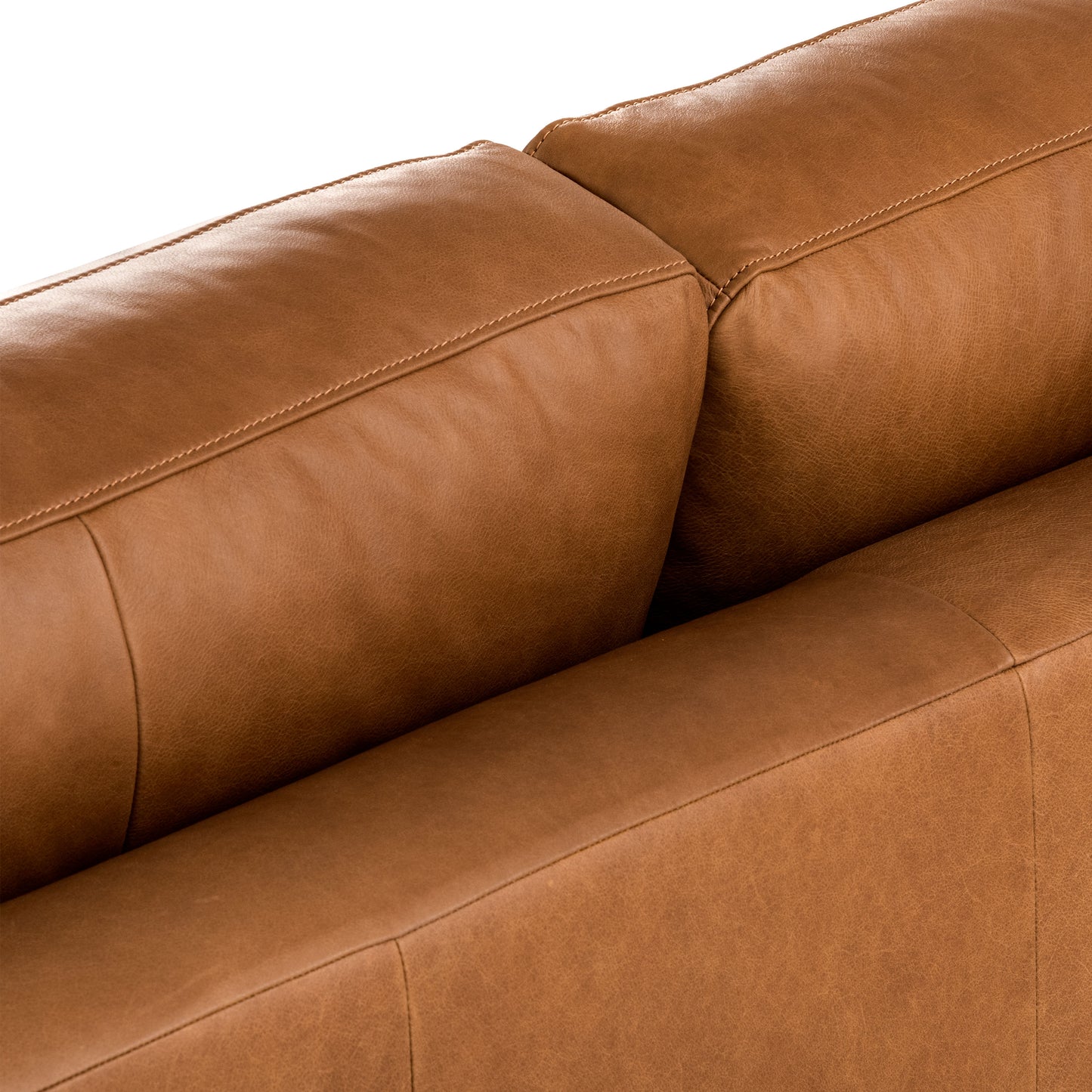 Atlas Leather Sofa (88") | Saddle Tan