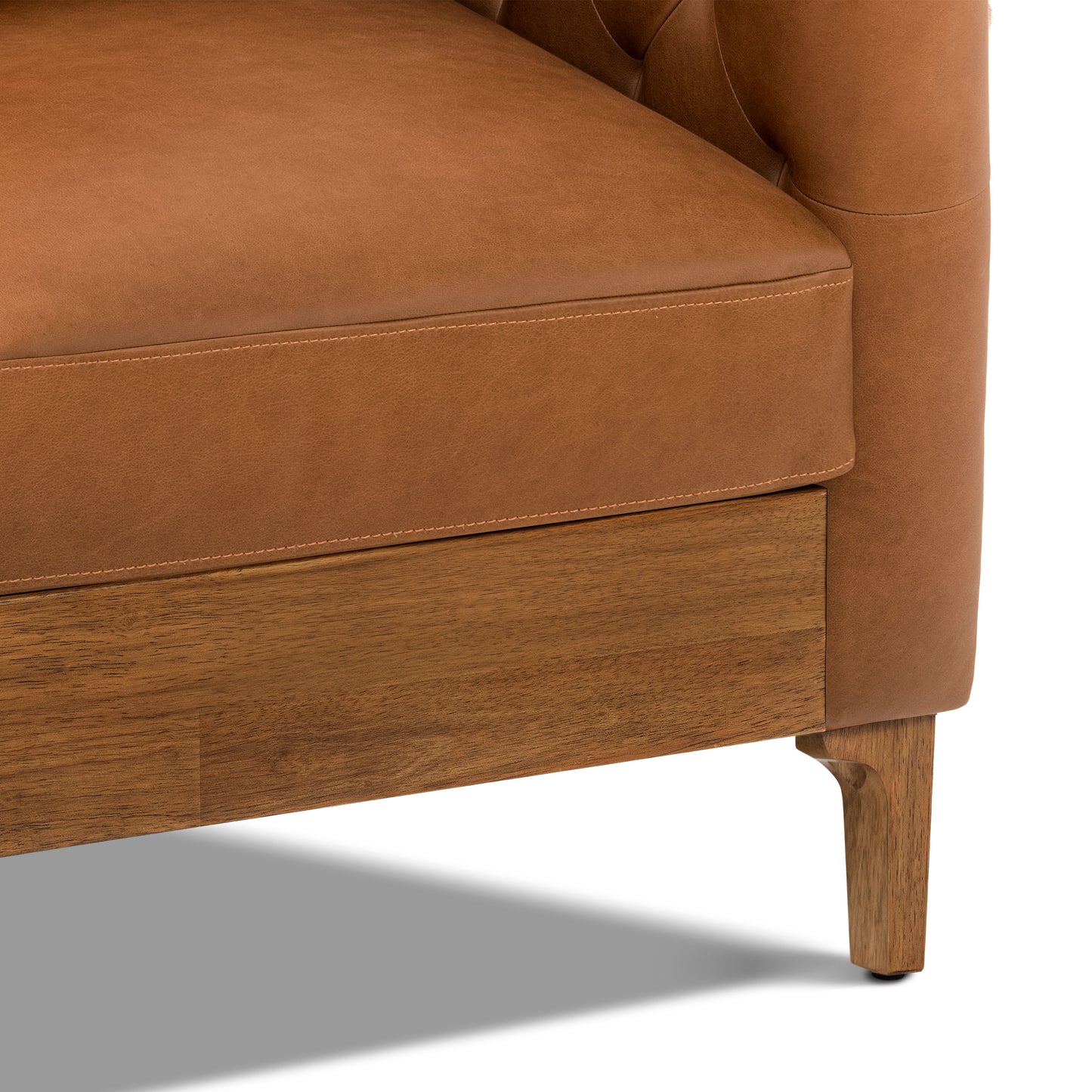 Atlas Leather Sofa (88") | Saddle Tan