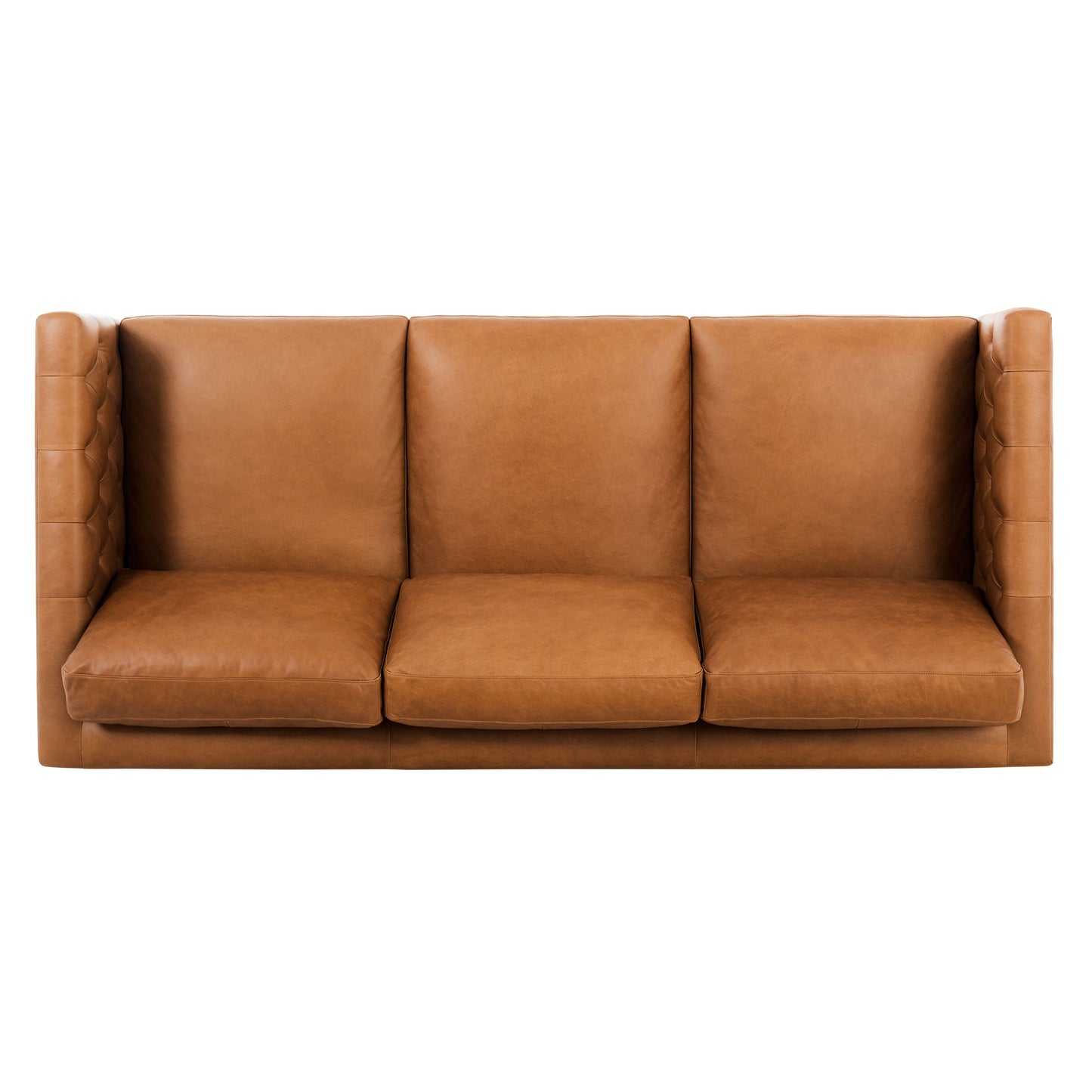 Atlas Leather Sofa (88") | Saddle Tan