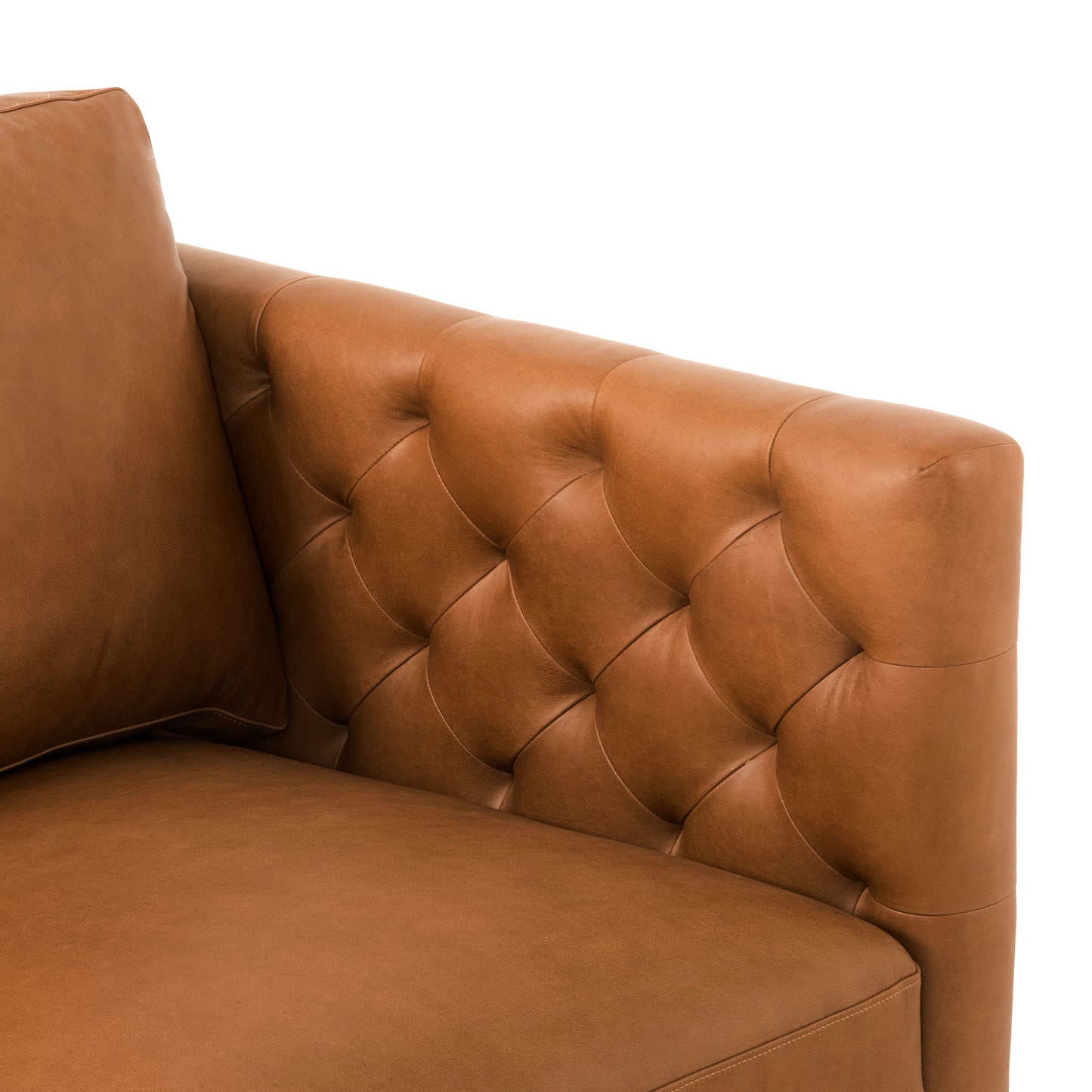 Atlas Leather Sofa (88") | Saddle Tan