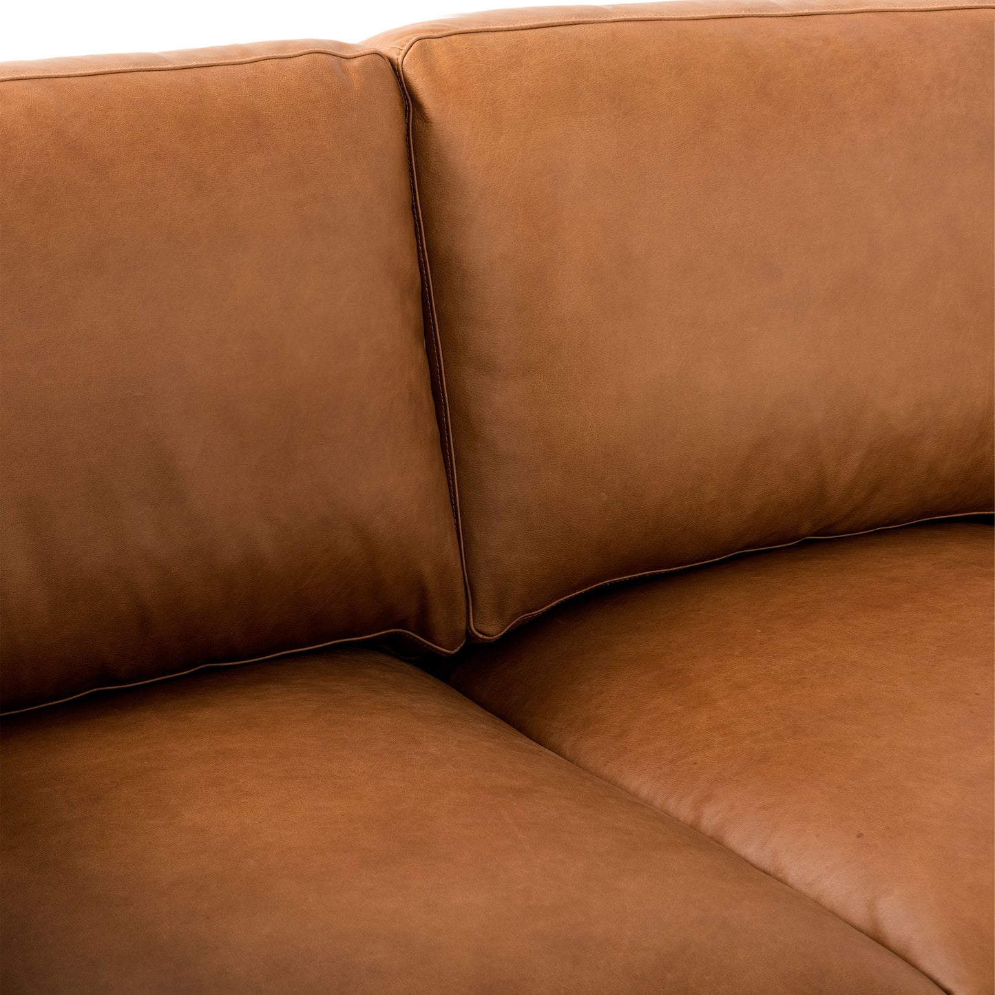 Atlas Leather Sofa (88") | Saddle Tan