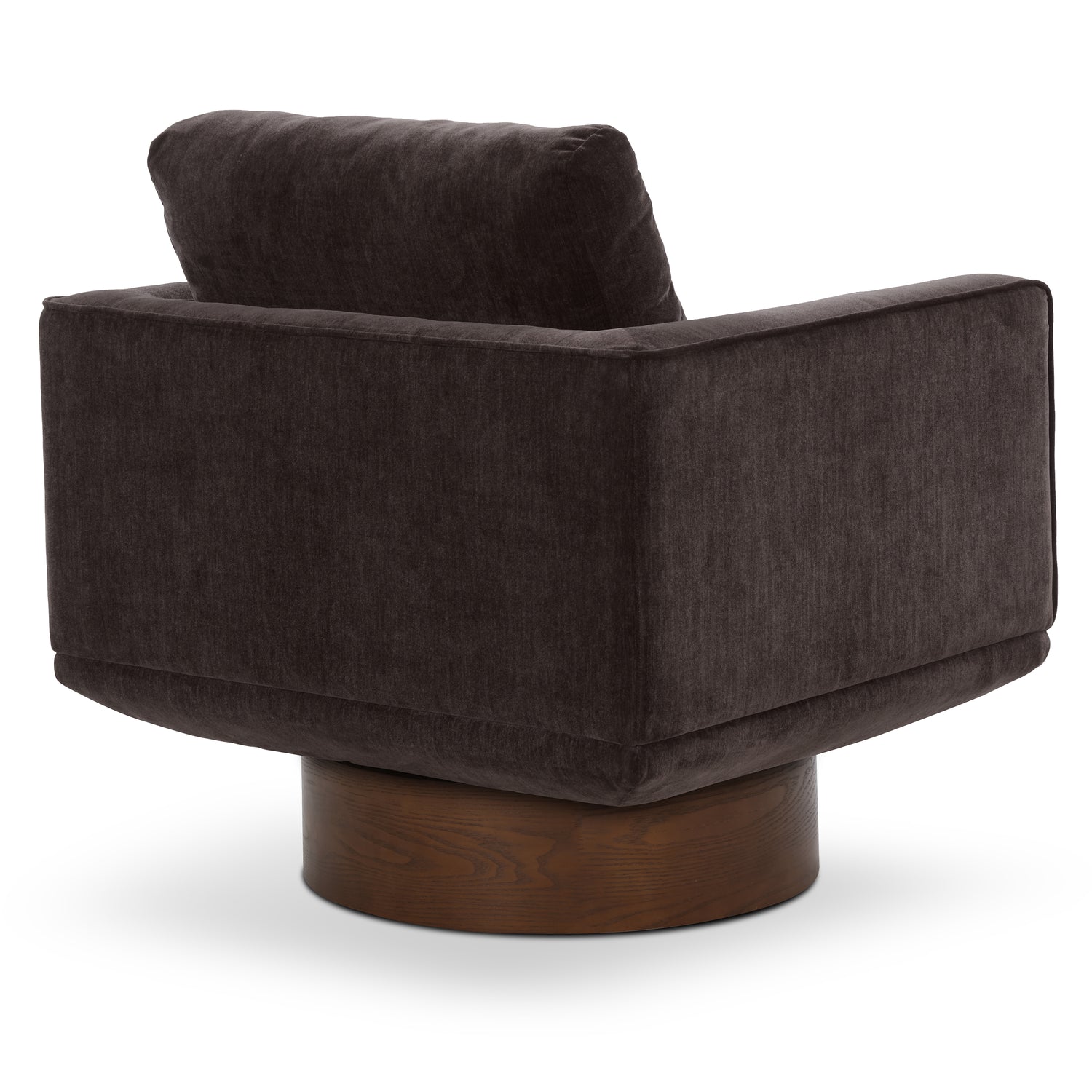 Nera Swivel Lounge Chair | Ganache Brown 