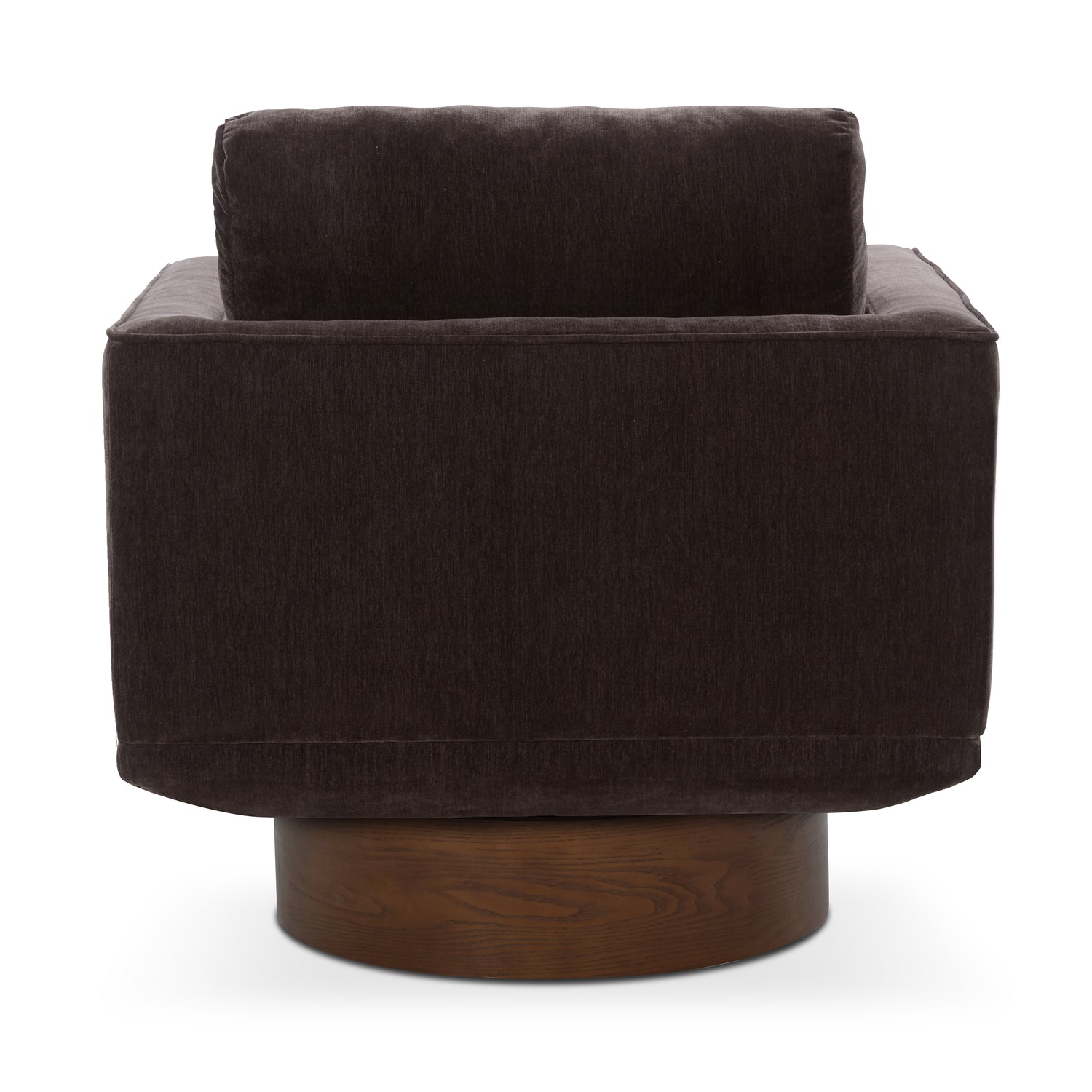 Nera Swivel Lounge Chair | Ganache Brown 