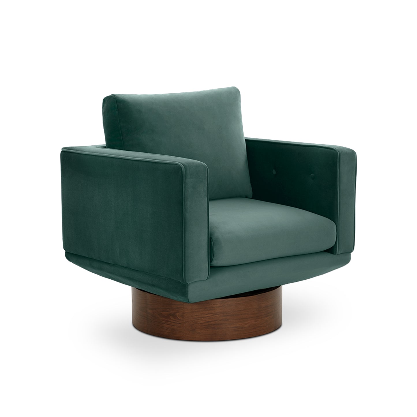Nera Swivel Lounge Chair | Shadow Teal