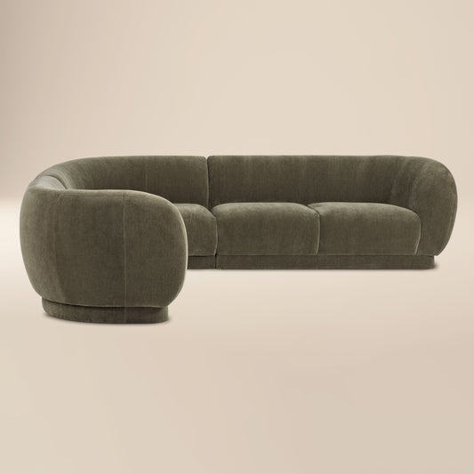 Balvano 3-Piece L-Shaped Sectional (128") | Lume Green