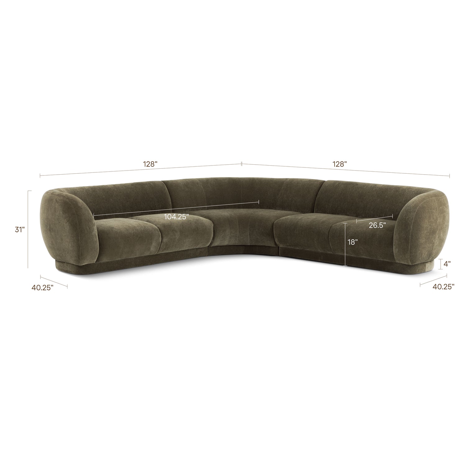 Balvano 3-Piece L-Shaped Sectional (128