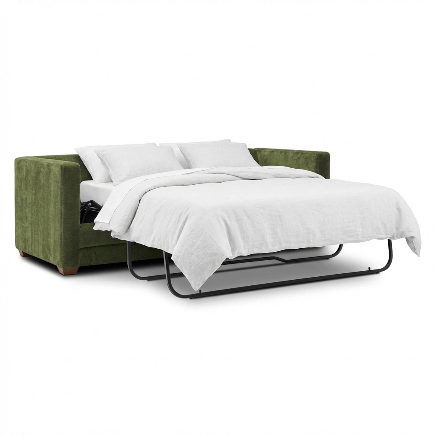Napa 82" Pull-Out Sofa Bed | Distressed Green