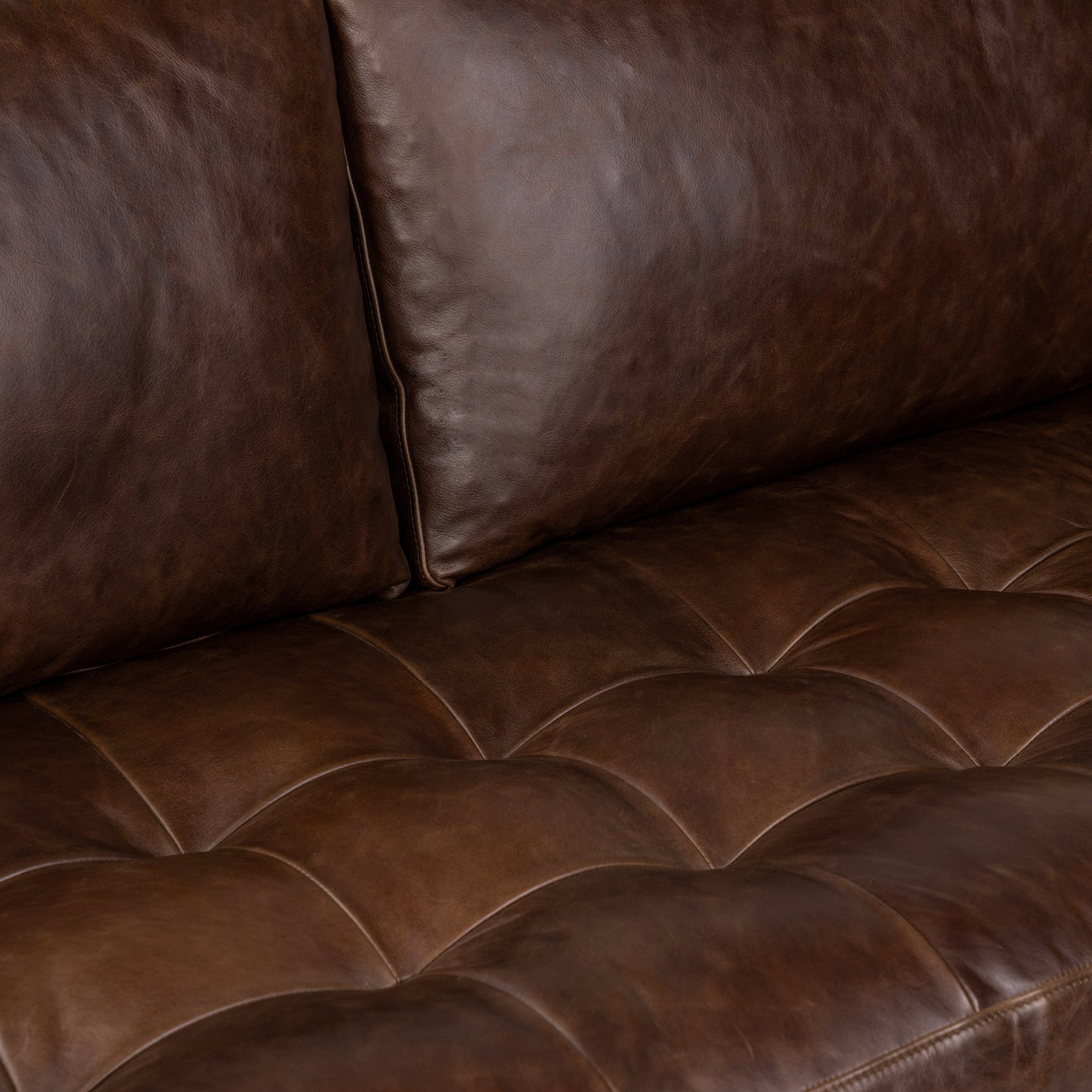 Napa 82" Leather Pull-Out Convertible Sleeper Sofa | Chocolate Brown
