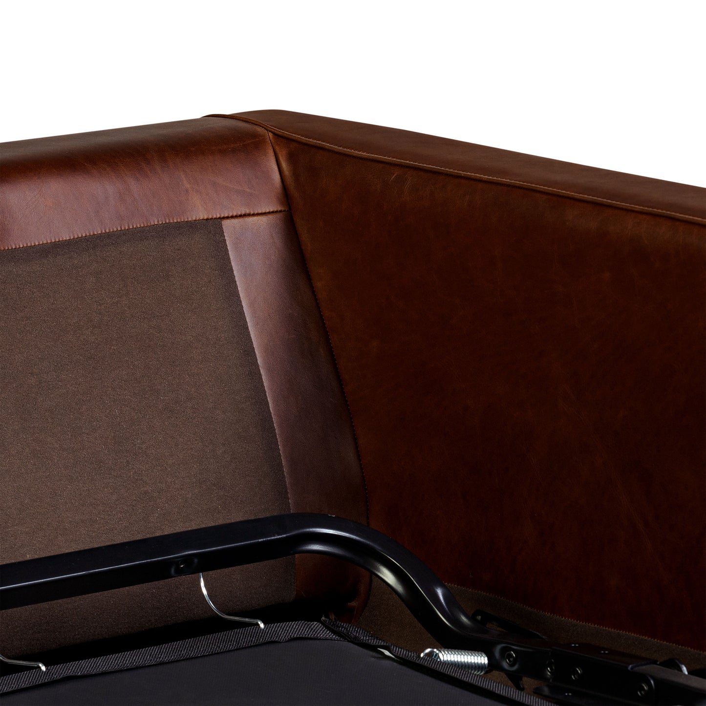 Napa 82" Leather Pull-Out Convertible Sleeper Sofa | Oscuro Brown