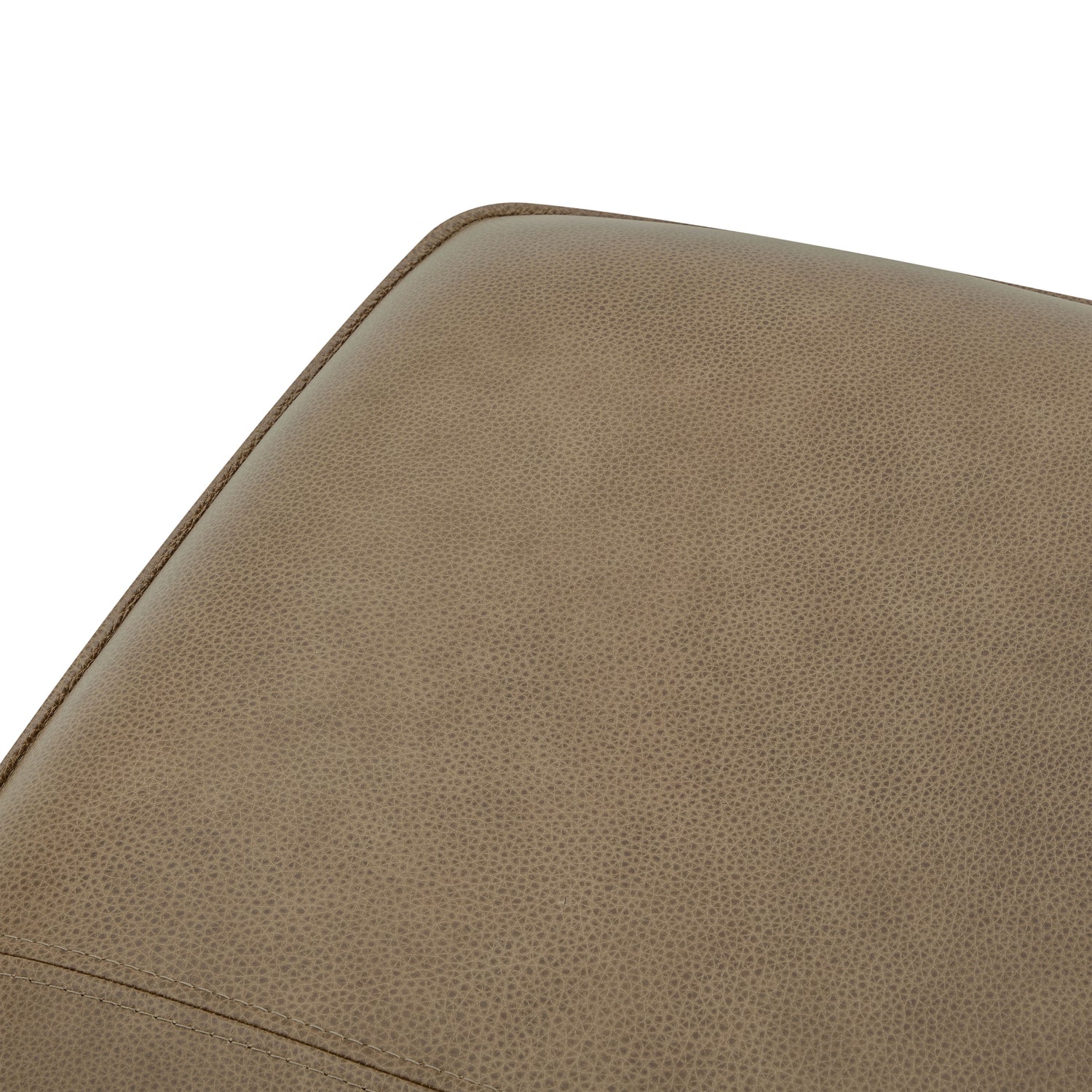 Sana Leather Storage Ottoman | Chestnut Brown 