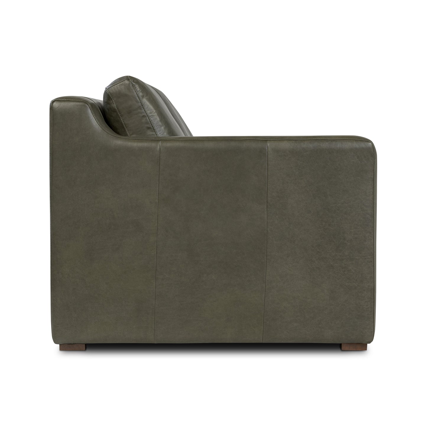 Sorrento 78" Leather Pull-Out Convertible Sleeper Sofa | Olivine Green