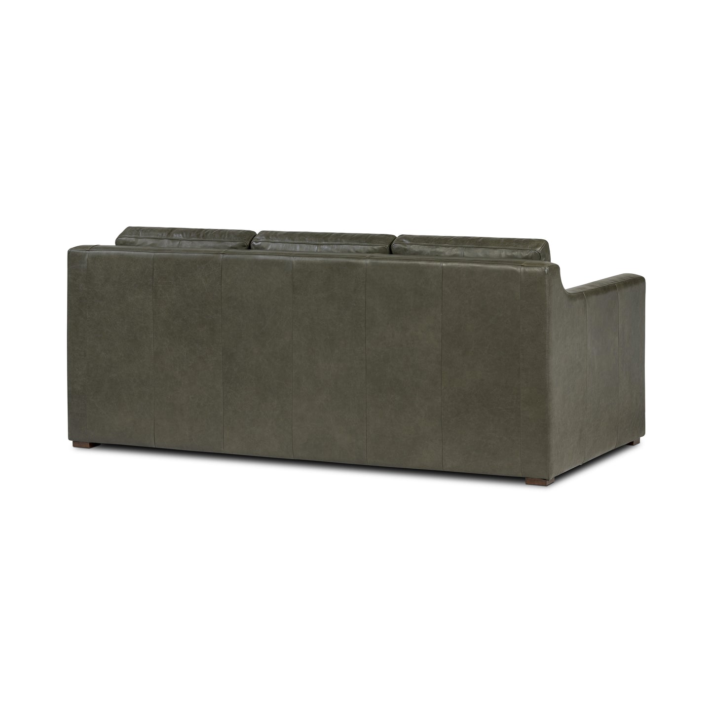 Sorrento 78" Leather Pull-Out Convertible Sleeper Sofa | Olivine Green
