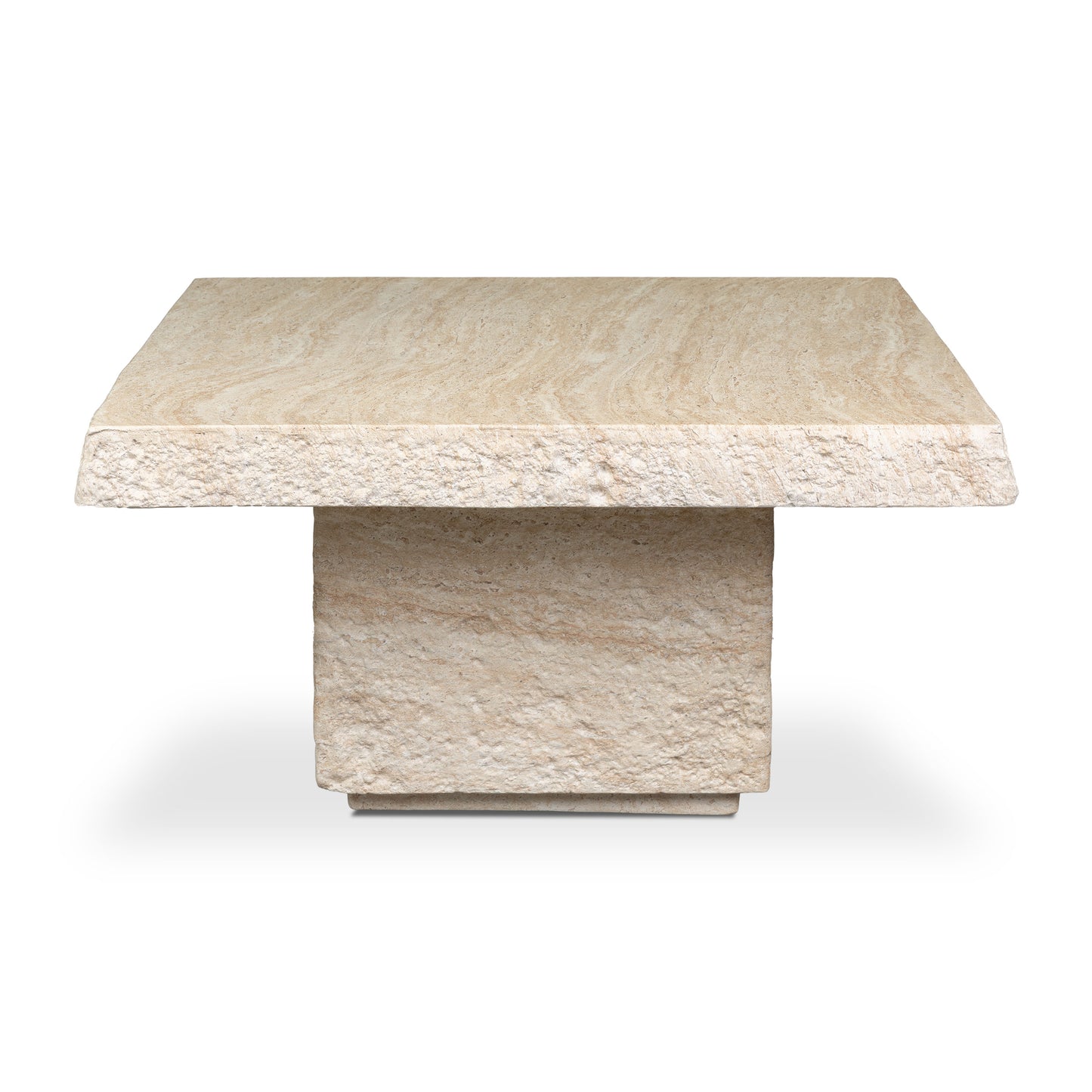 Stilo 35" Coffee Table | Travertine