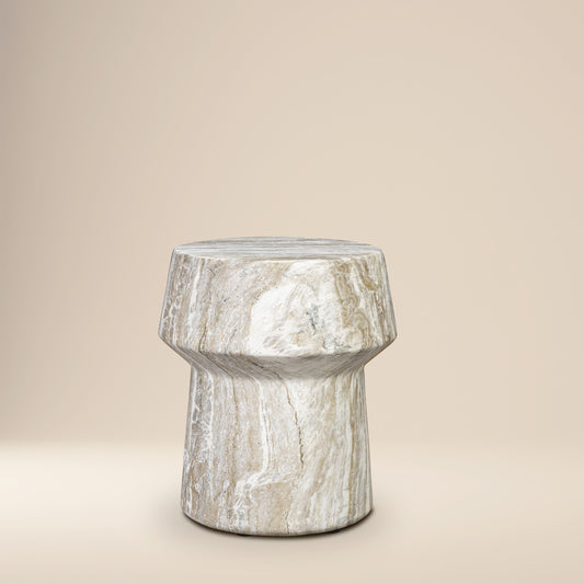 Zyra 18" Side Table | Olivestone Green