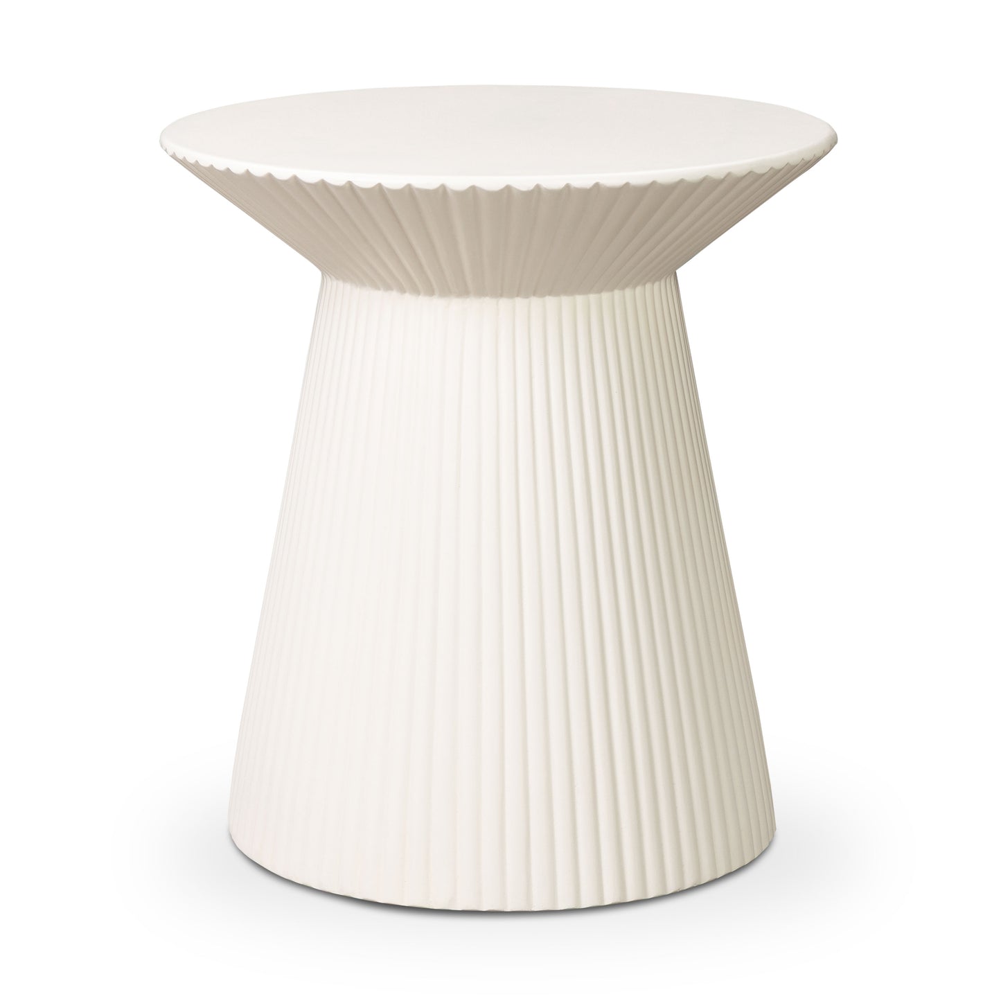 Vetra 17.5" Side Table | Almond White