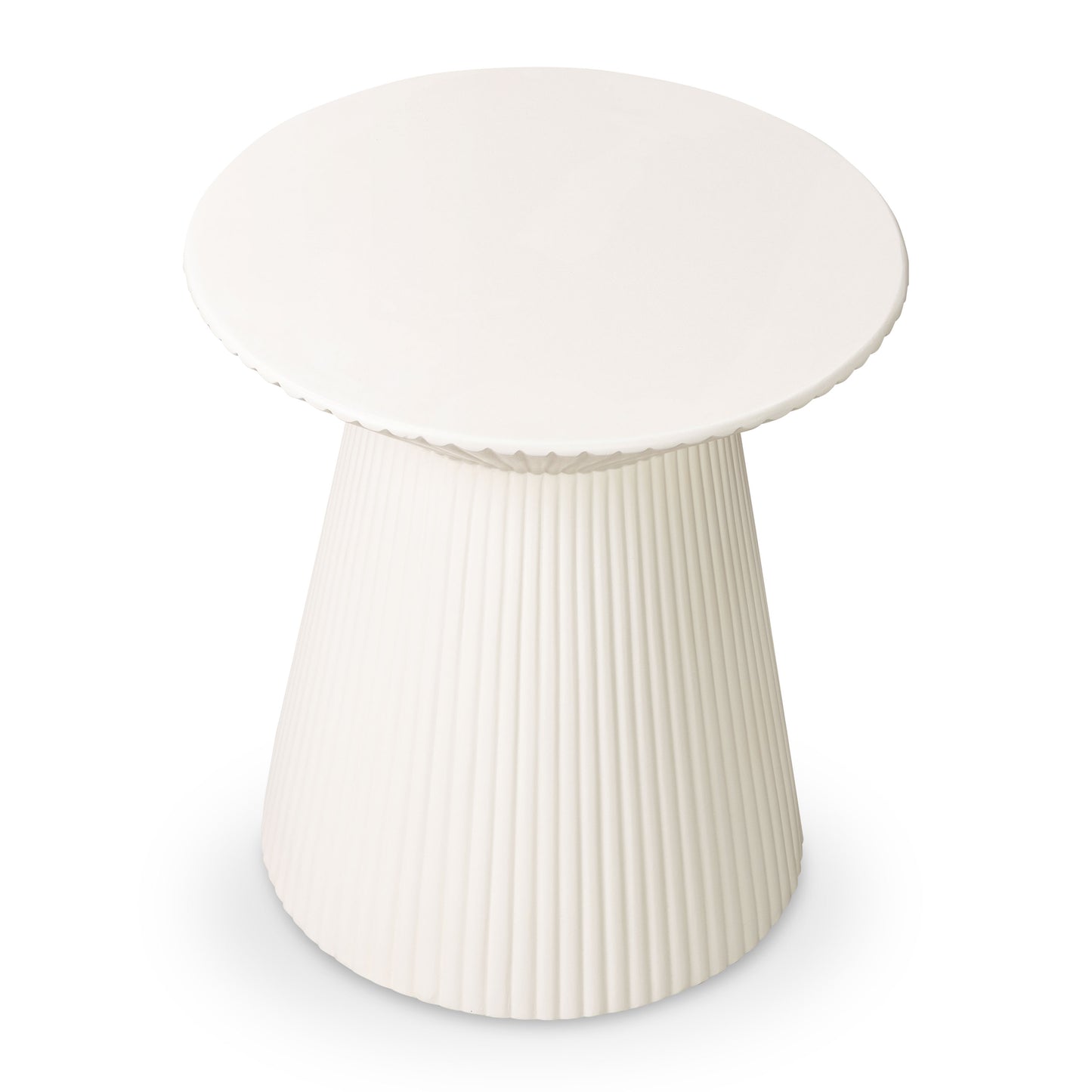 Vetra 17.5" Side Table | Almond White