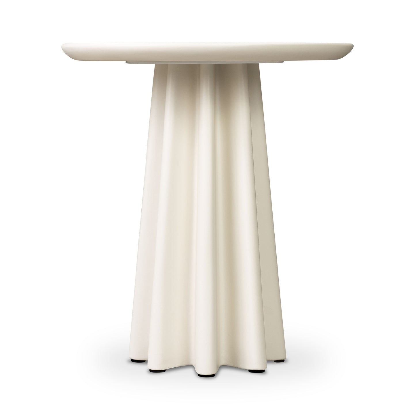 Folda 18" Side Table | Almond White