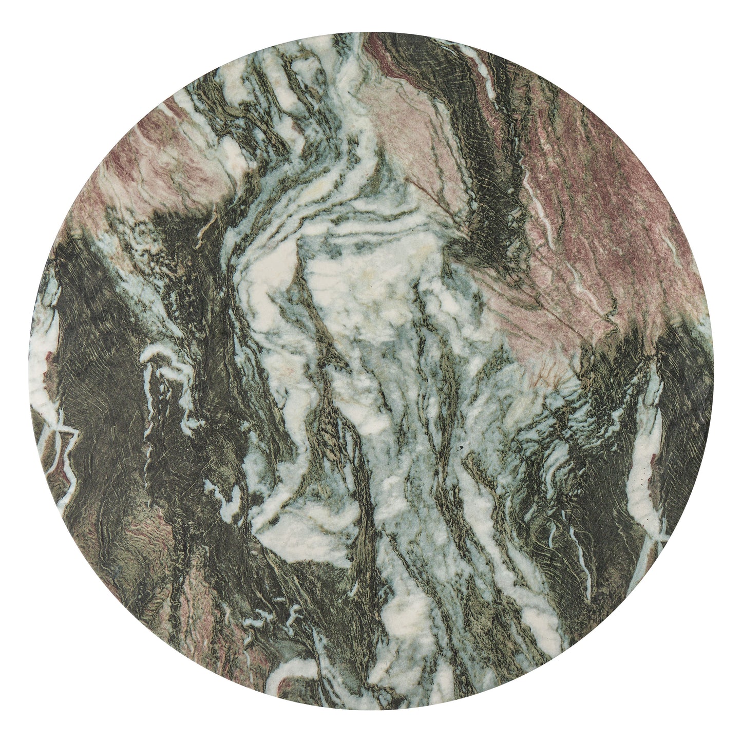 Folda 18" Side Table | Green Marble