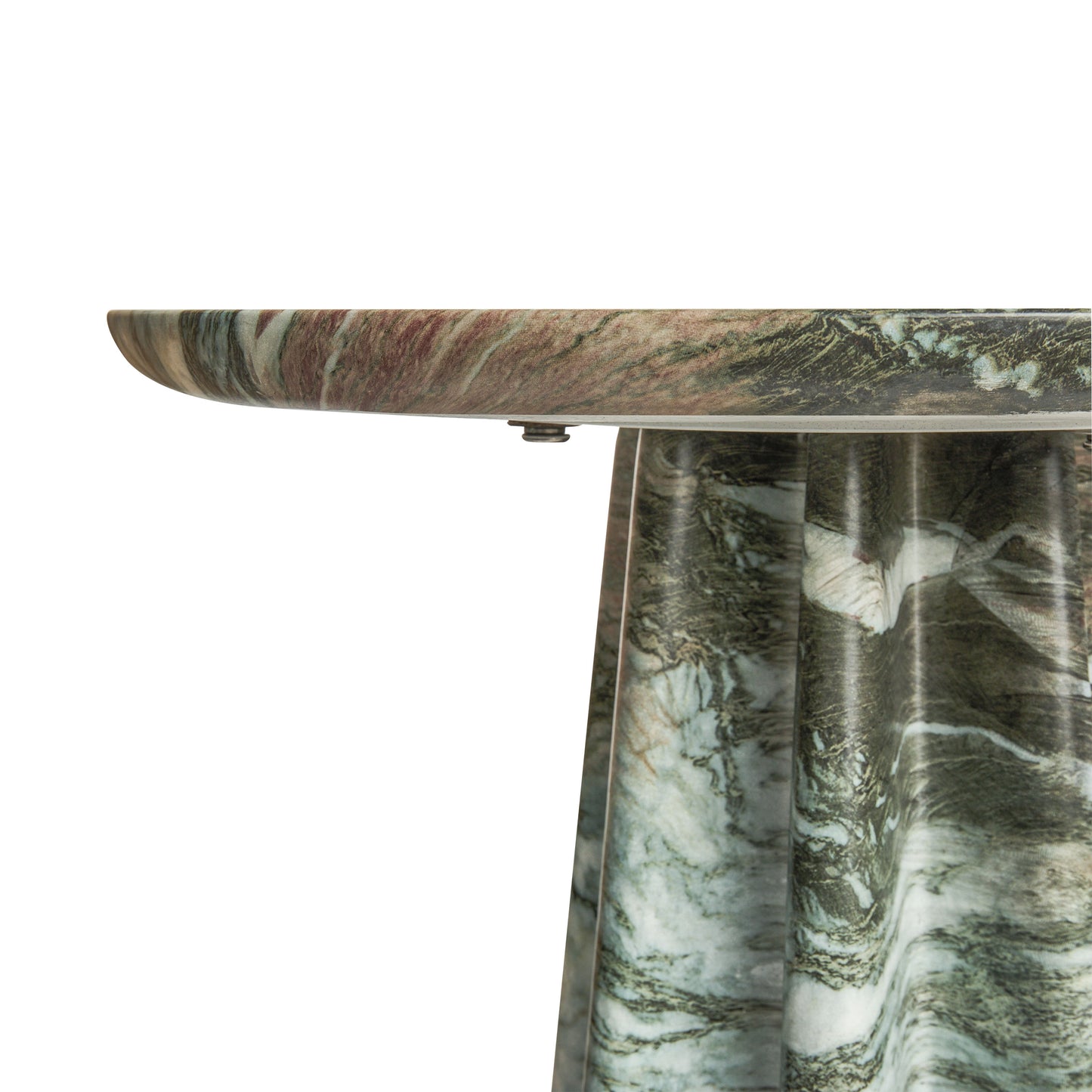 Folda 18" Side Table | Green Marble