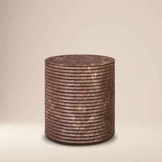 Riba 16" Side Table | Bordeaux Red