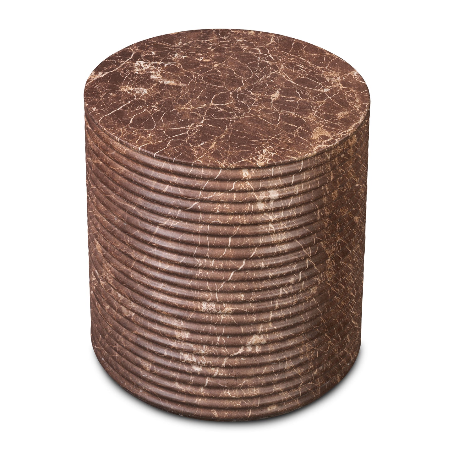 Riba 16" Side Table | Bordeaux Red