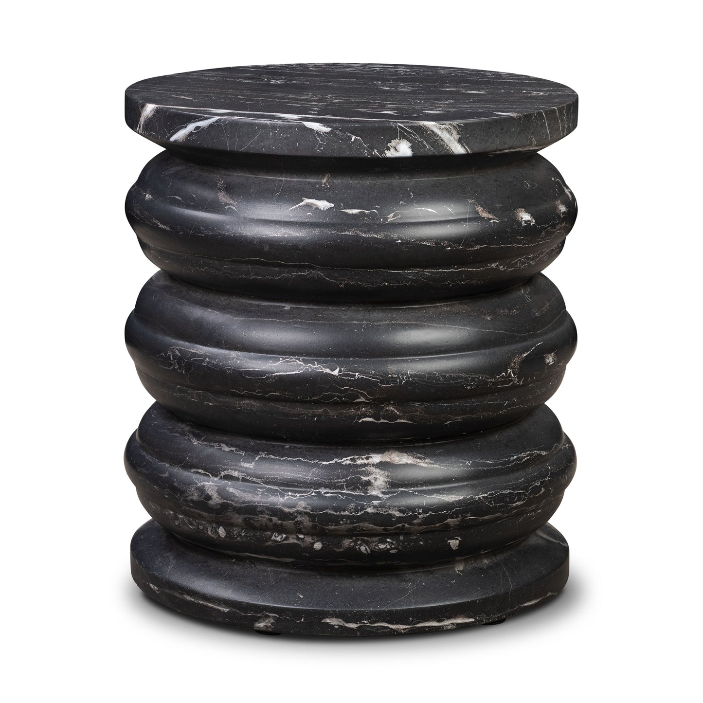Marq 16" Side Table | Black Marble