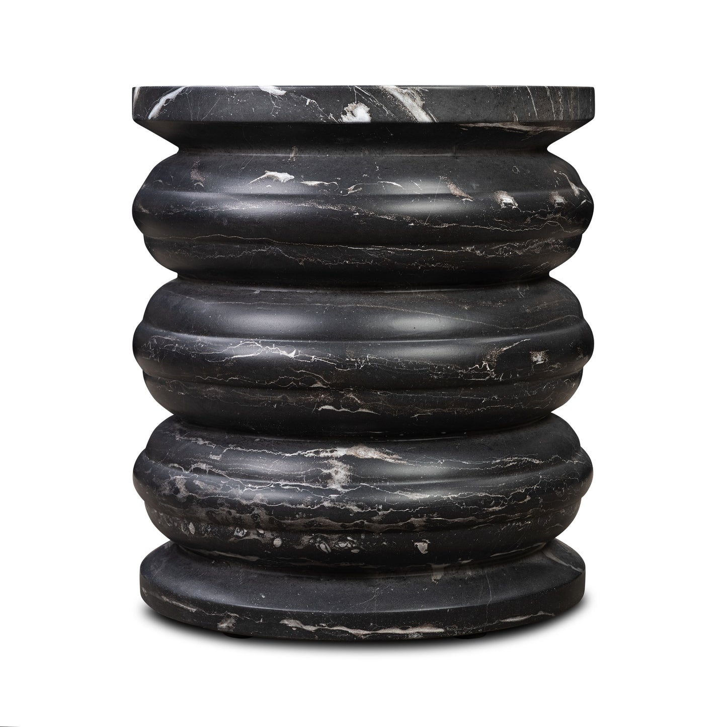 Marq 16" Side Table | Black Marble