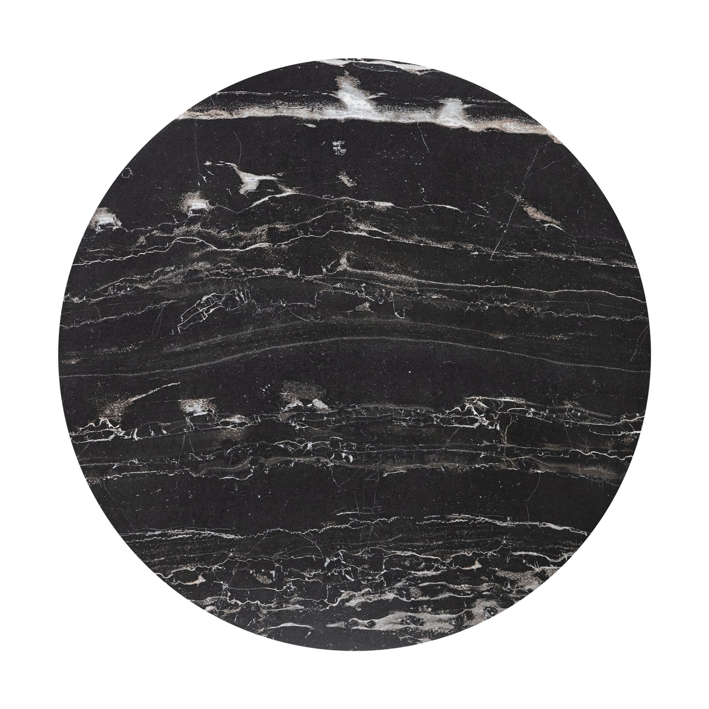 Marq 16" Side Table | Black Marble