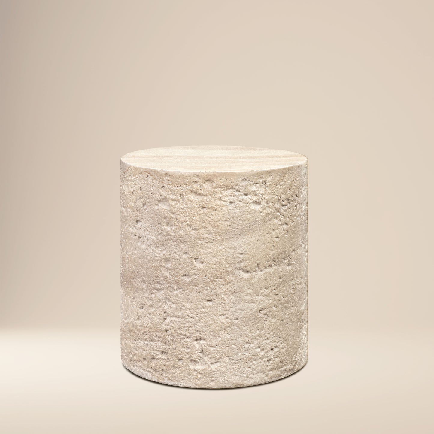 Rokka 16" Side Table | Travertine