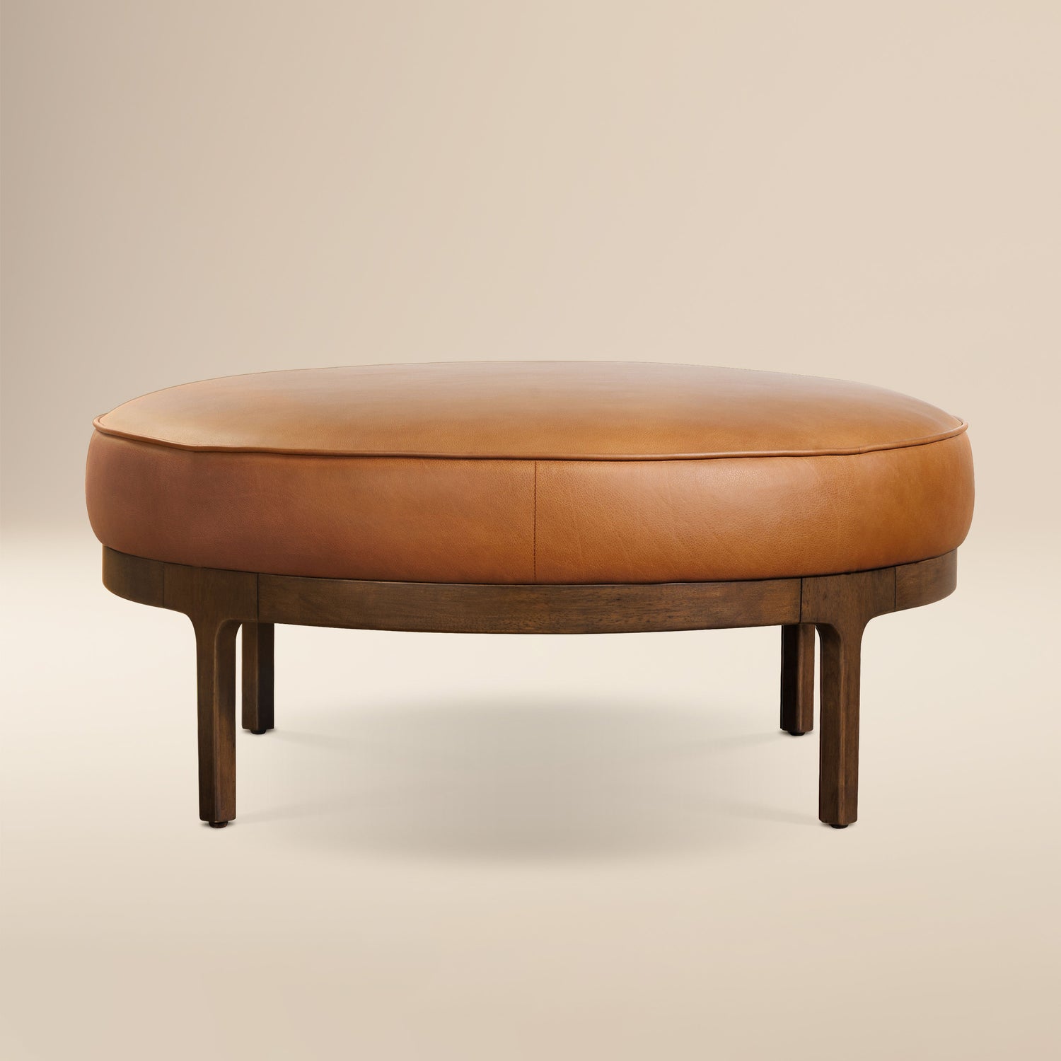 Cosmo Leather Ottoman (39