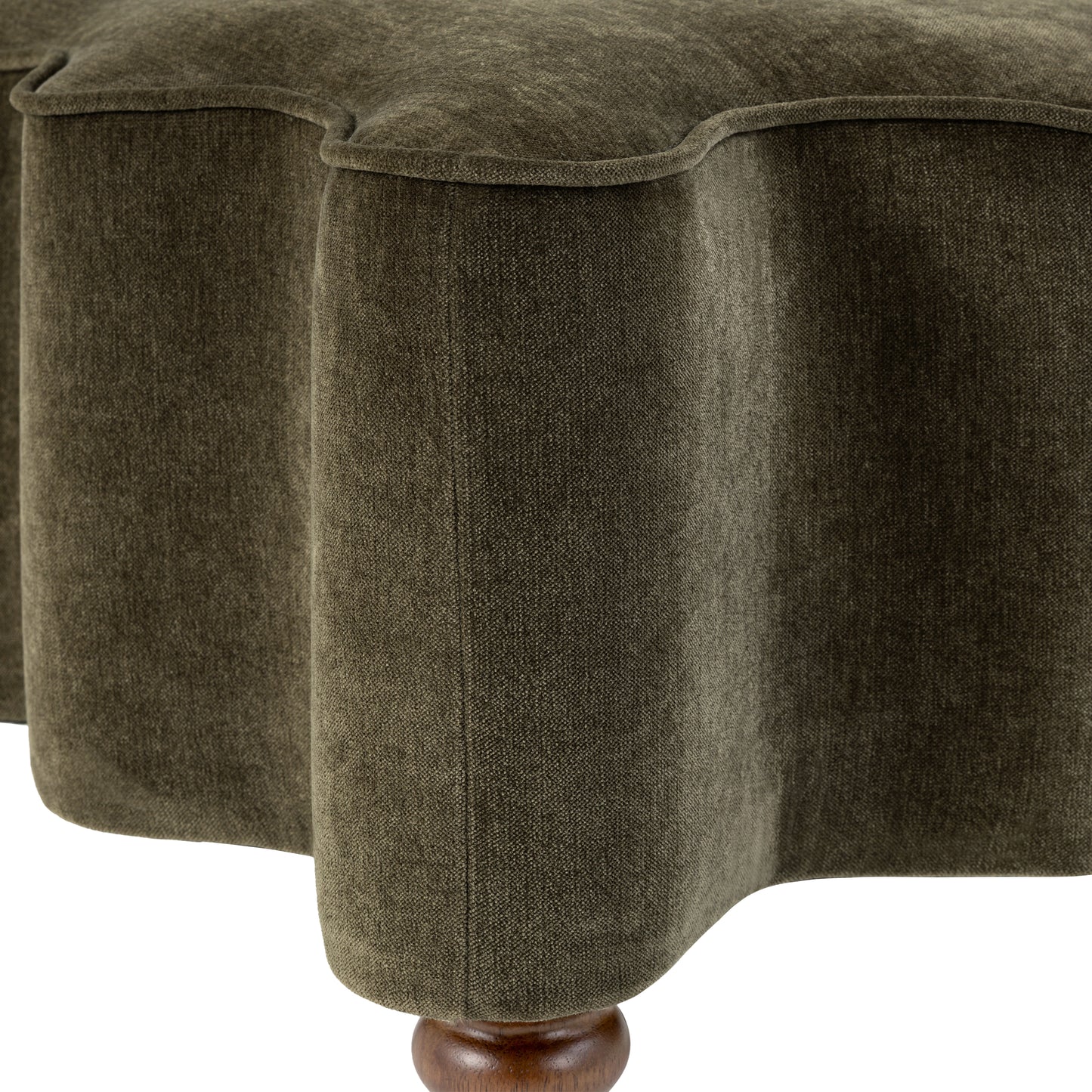 Torno 35" Ottoman | Lume Green