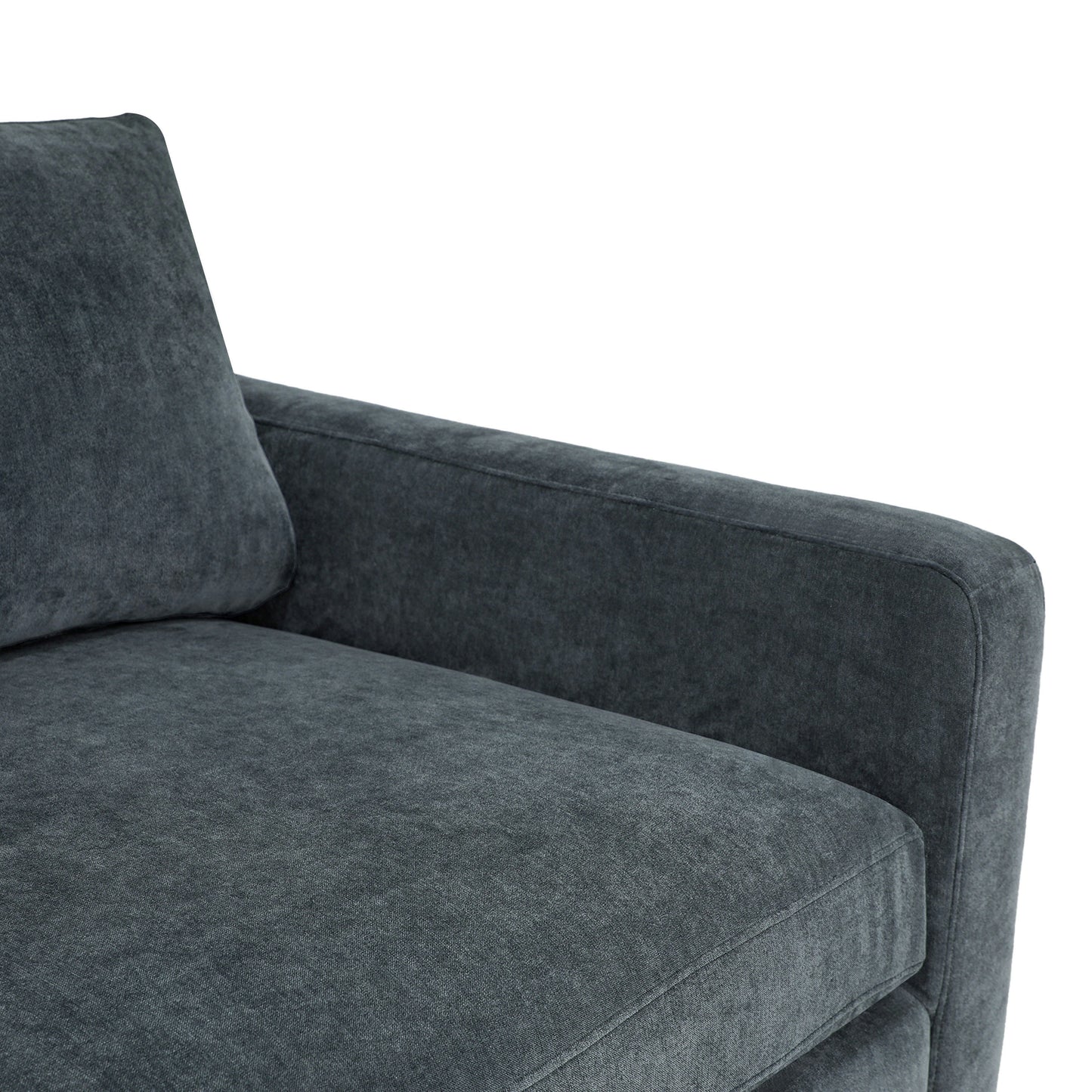 Madero 116" Left-facing Sleeper Bumper Chaise Sectional | Boreal Blue