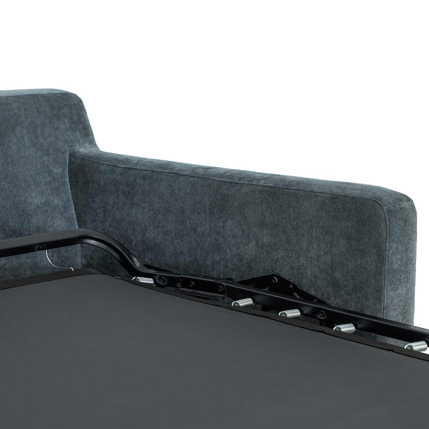 Madero 116" Left-facing Sleeper Bumper Chaise Sectional | Boreal Blue