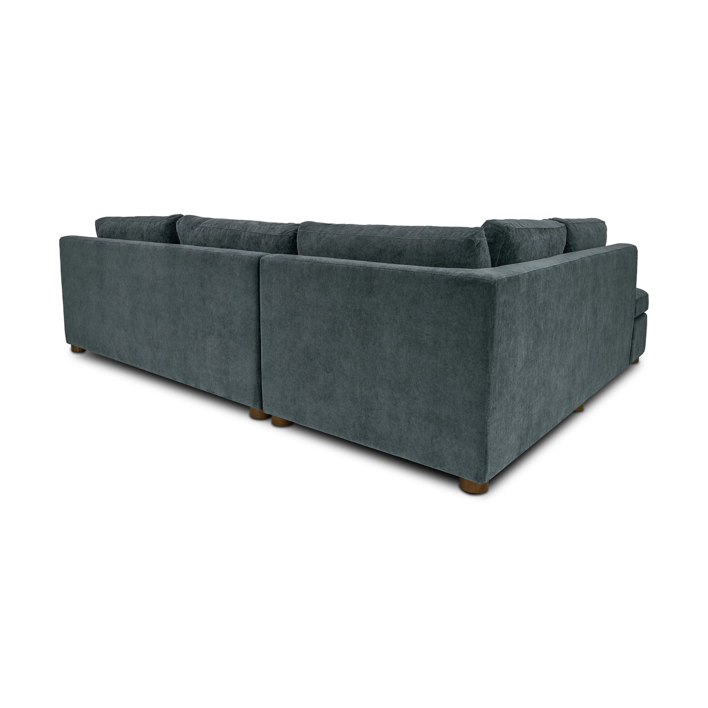 Madero 116" Left-facing Sleeper Bumper Chaise Sectional | Boreal Blue
