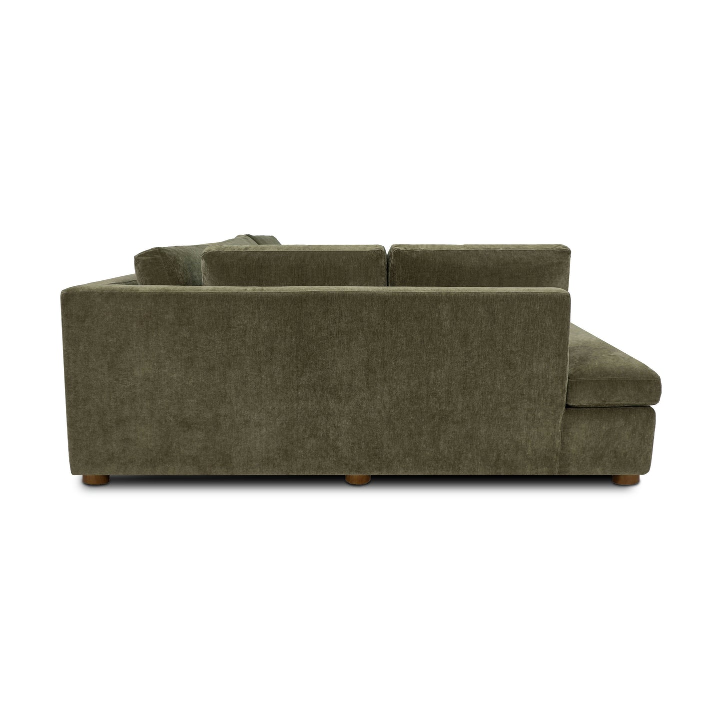 Madero 116" Left-facing Sleeper Bumper Chaise Sectional | Lume Green