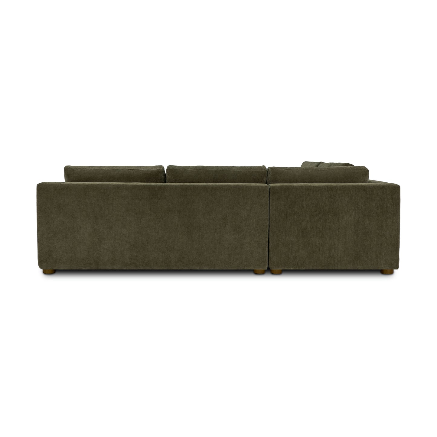 Madero 116" Left-facing Sleeper Bumper Chaise Sectional | Lume Green