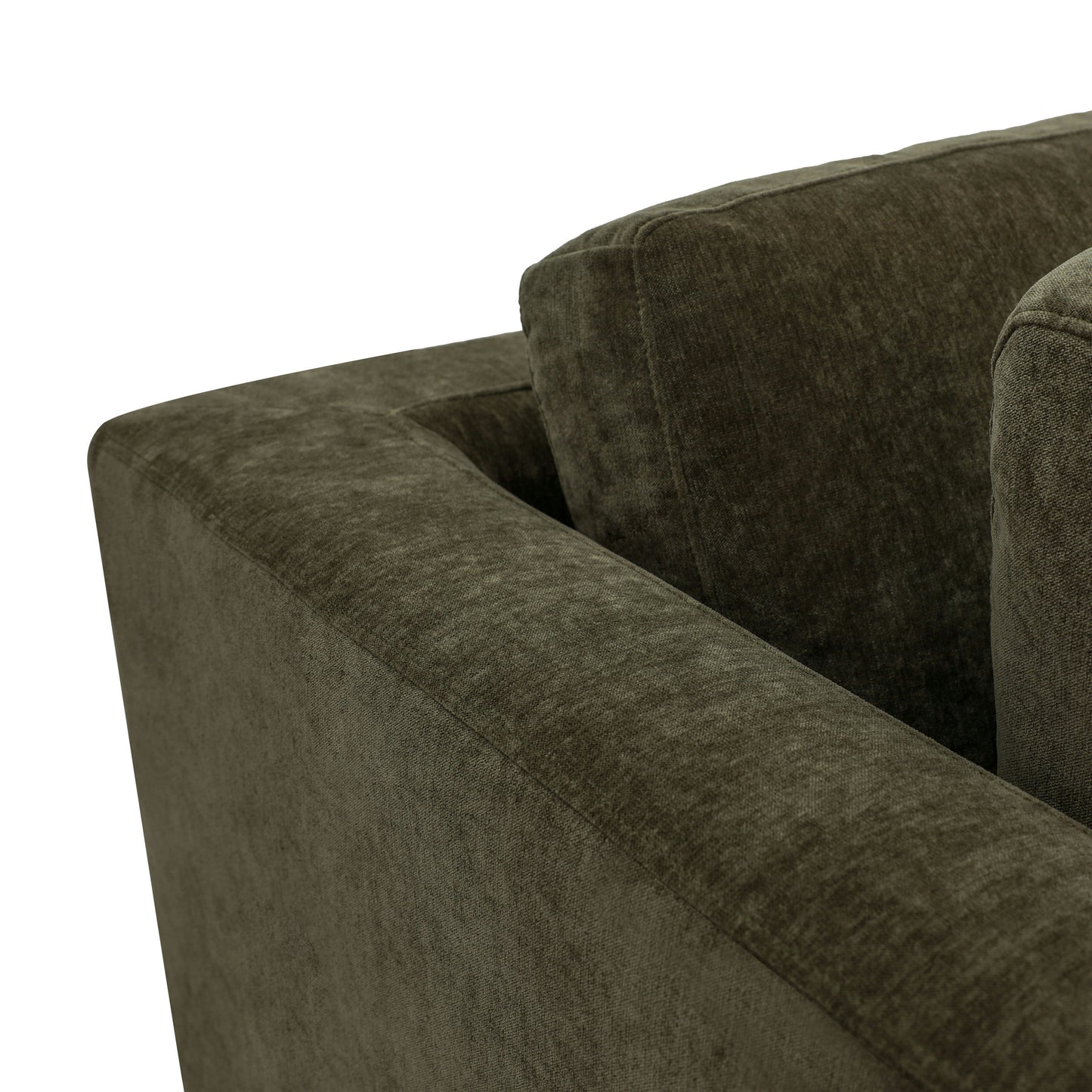 Madero 116" Left-facing Sleeper Bumper Chaise Sectional | Lume Green