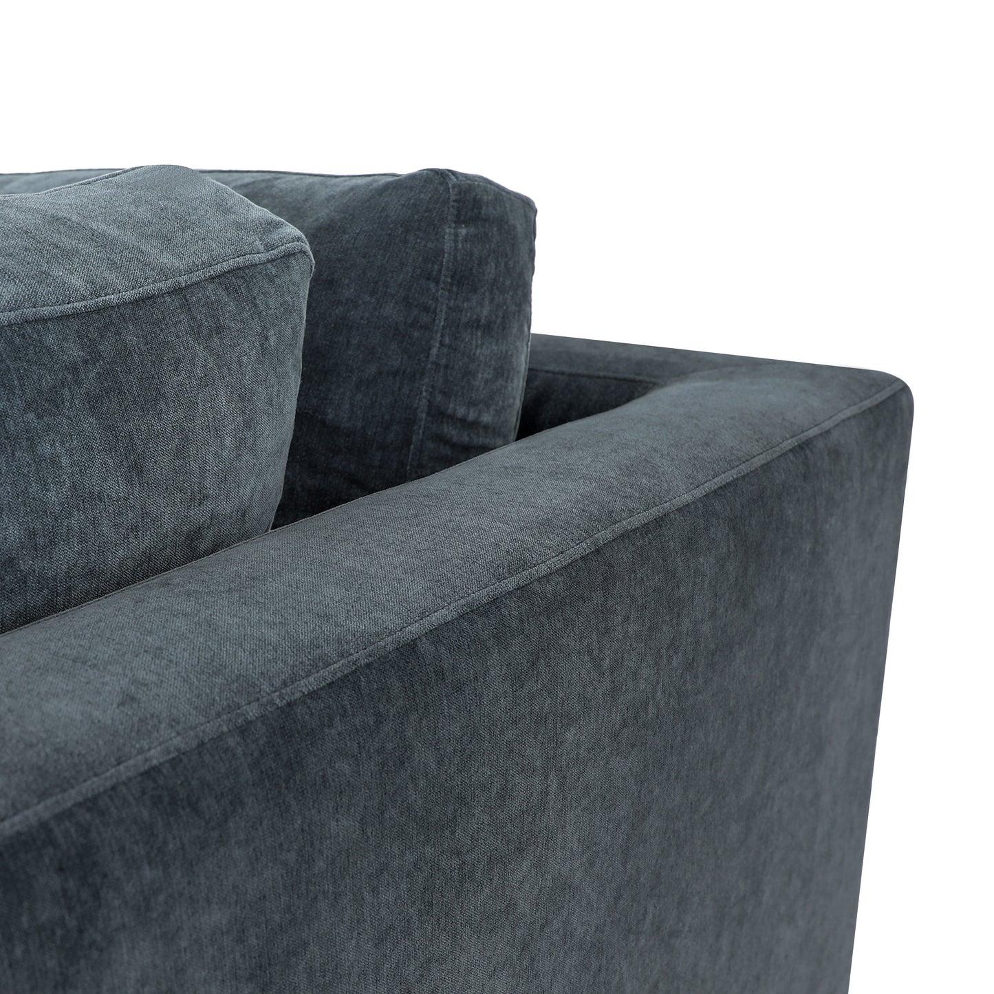 Madero 116" Right-facing Sleeper Bumper Chaise Sectional | Boreal Blue