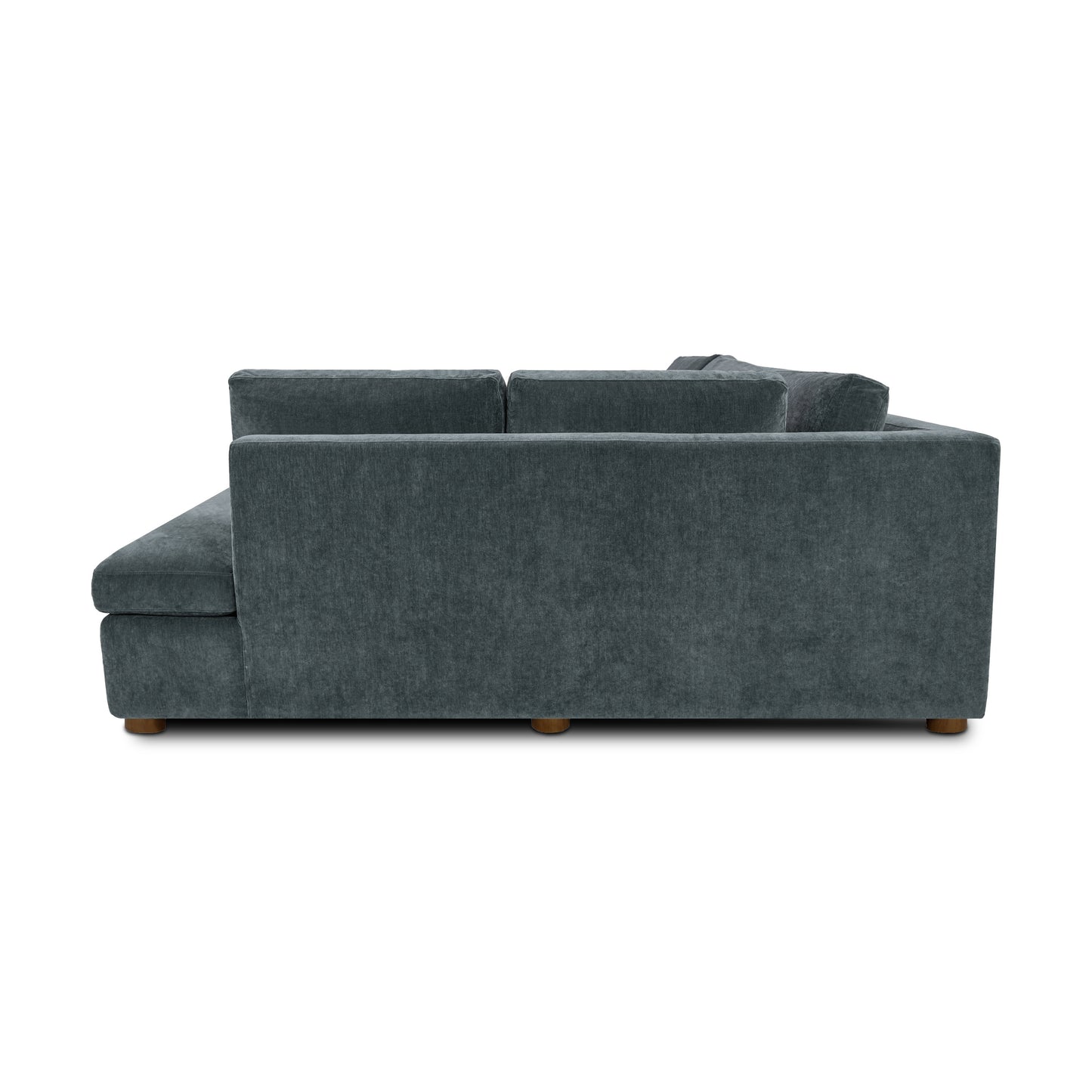 Madero 116" Right-facing Sleeper Bumper Chaise Sectional | Boreal Blue