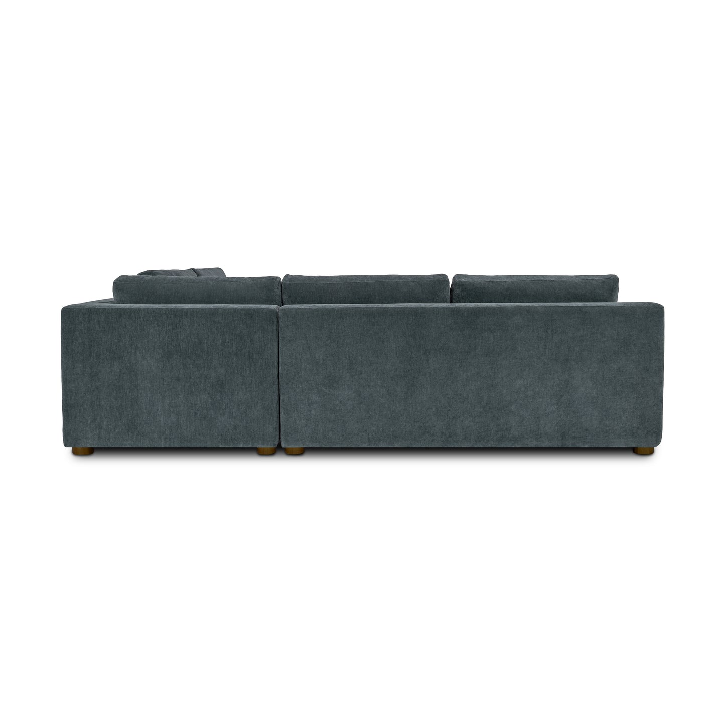 Madero 116" Right-facing Sleeper Bumper Chaise Sectional | Boreal Blue
