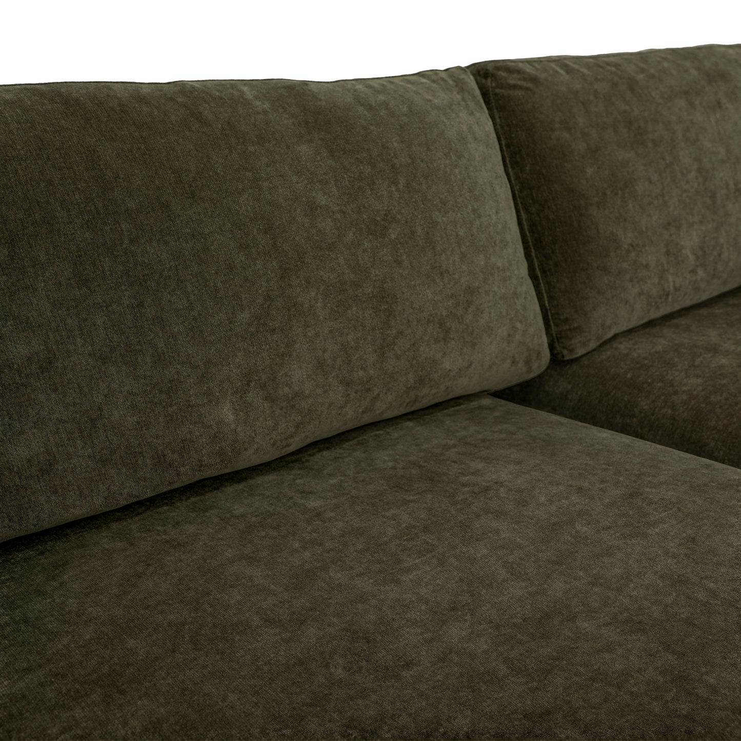 Madero 116" Right-facing Sleeper Bumper Chaise Sectional | Lume Green