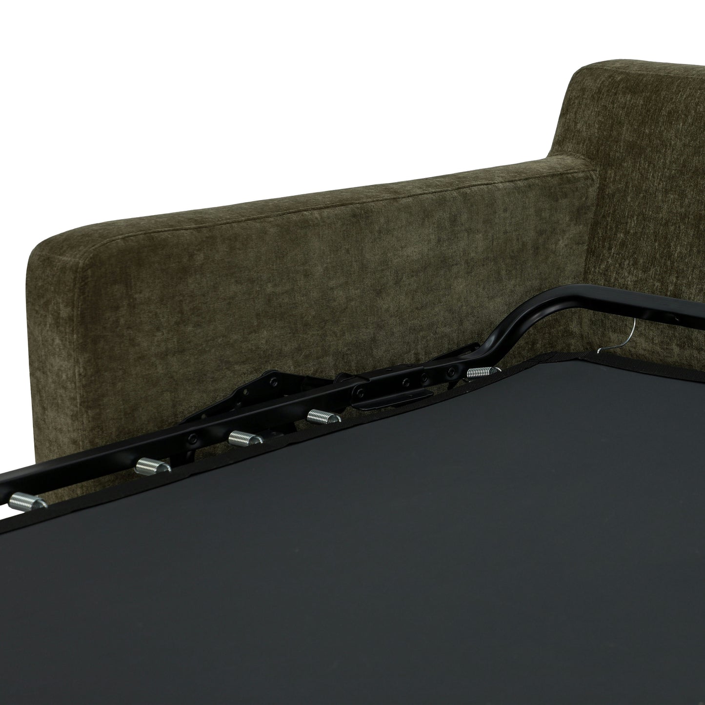 Madero 116" Right-facing Sleeper Bumper Chaise Sectional | Lume Green