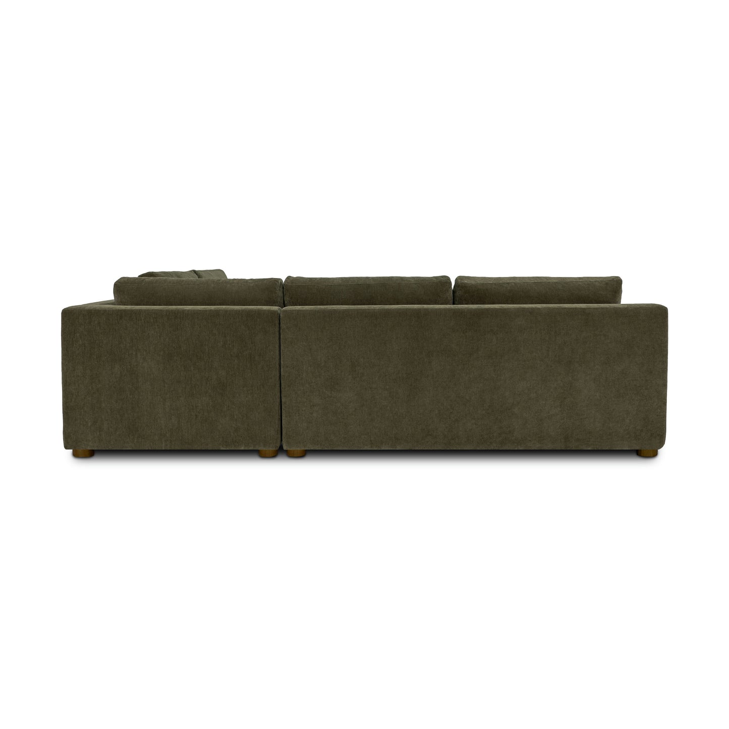 Madero 116" Right-facing Sleeper Bumper Chaise Sectional | Lume Green