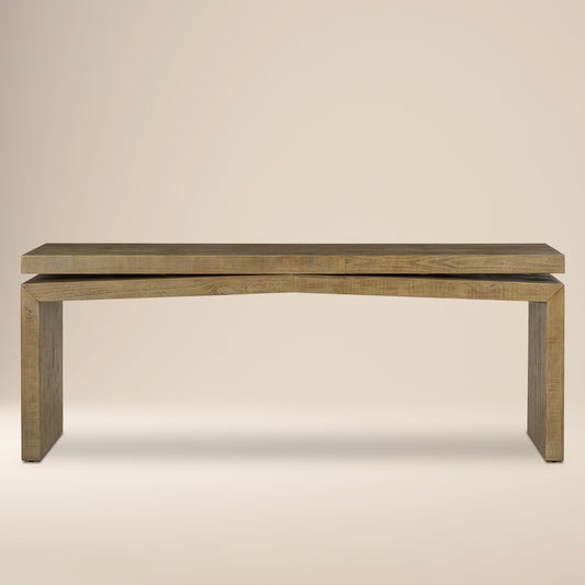 Tenby Console Table (78.75") | Weathered Pine