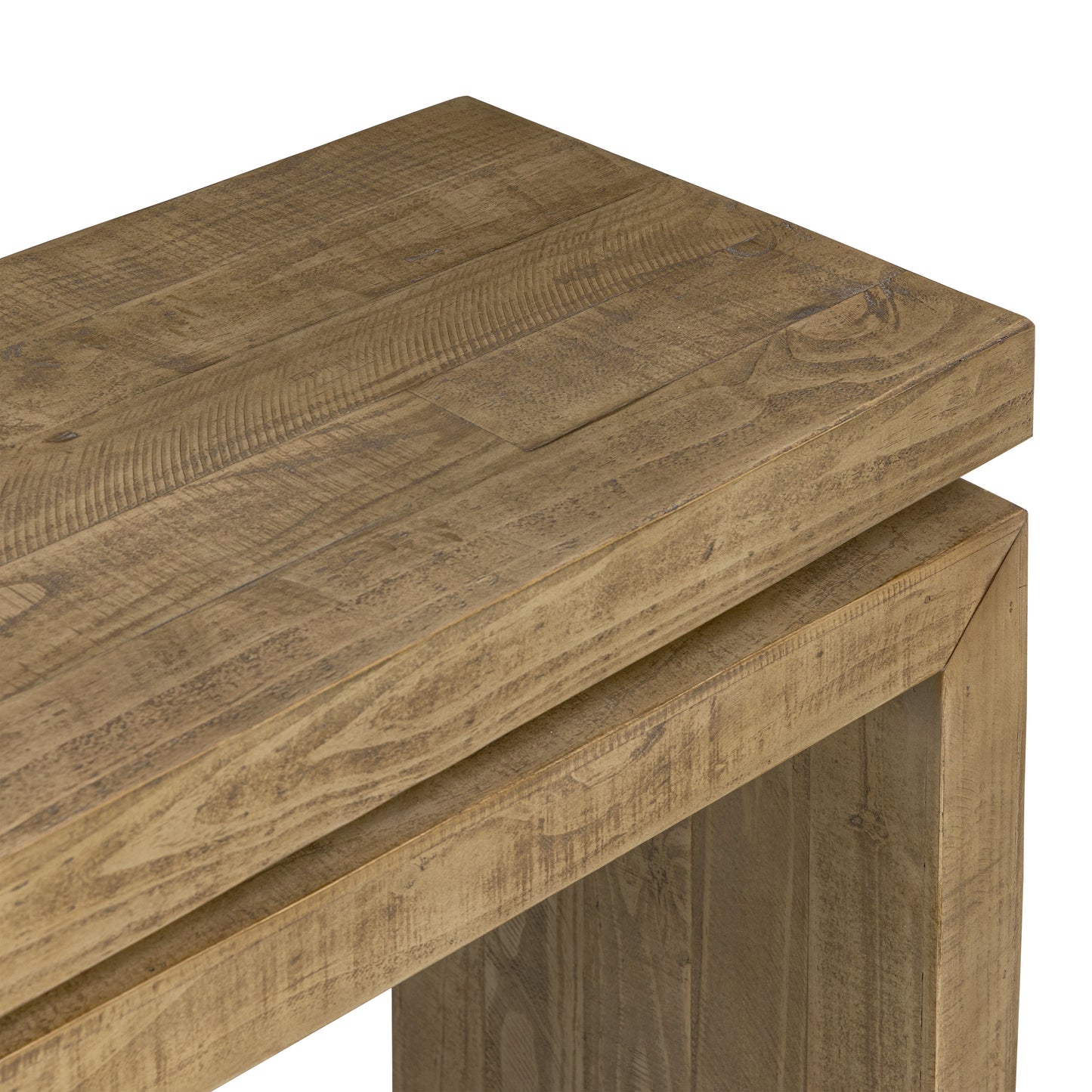 Tenby Console Table (78.75") | Weathered Pine