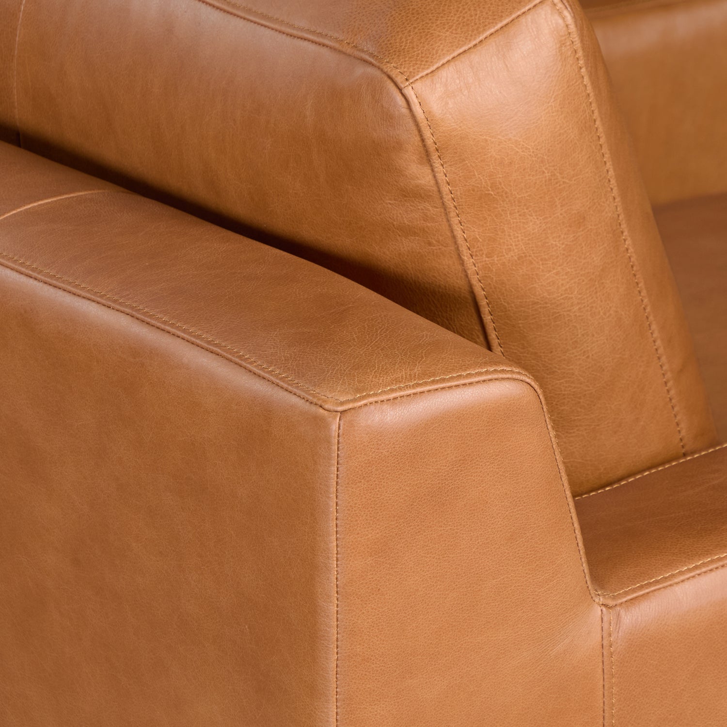 Zyon Leather Lounge Chair | Saddle Tan | Set of 2 