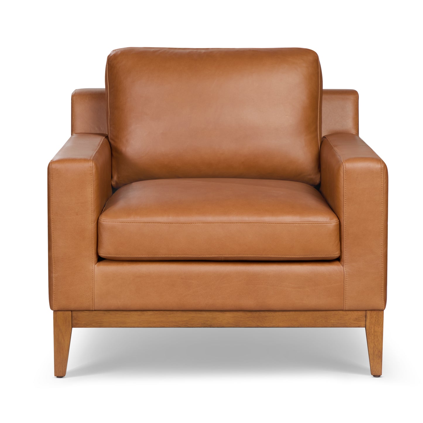 Zyon Leather Lounge Chair | Saddle Tan | Set of 2
